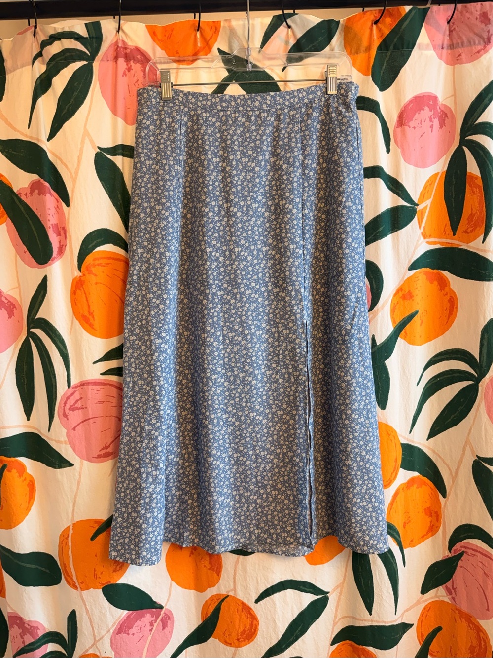 bohme Blue Floral Maxi Skirt - Picture 1 of 4